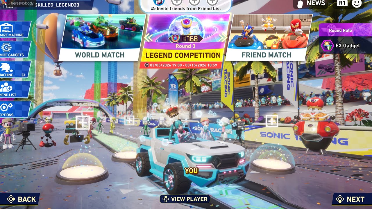 Sonic Racing Cross Worlds Legend Competition Part 2 LIVE!!! (short stream) #ps5