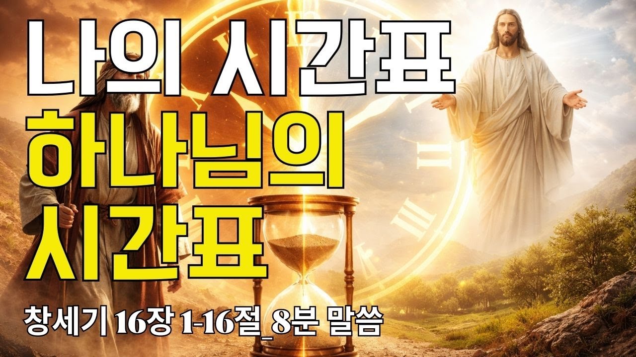 나의 시간표 하나님의 시간표｜창세기 16장 1-16절(20260122)｜ 매일성경 브런치 ｜큐티 ｜8분말씀 ｜예배