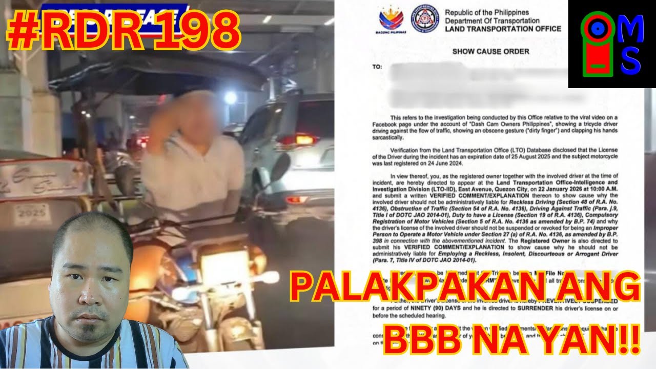 VIRAL: Tricycle Counterflow sa National Highway! LTO Operasyon, Huli ang TODA (TIMBOG) | #RDR198