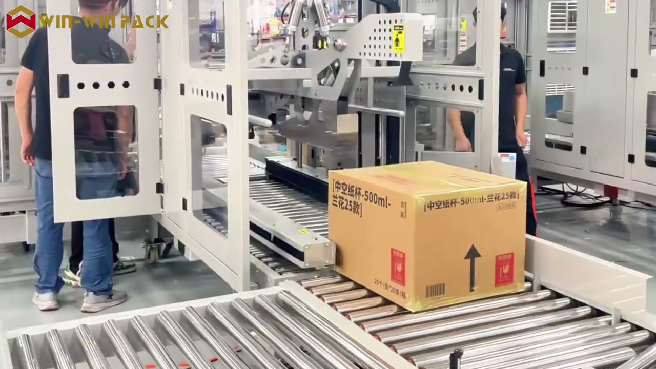 WIN-WIN PACK H-Type Carton Sealer | Flaps Folding Sealer & Corner Side Sealer Collaboration