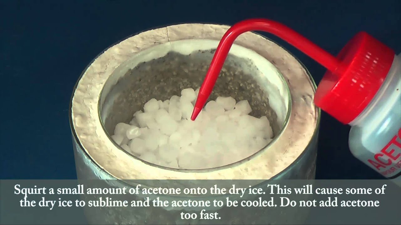 Making a Dry Ice Acetone bath