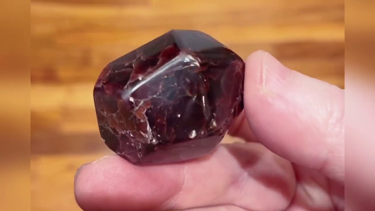 Polished Almandine Garnet