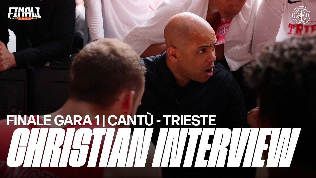 ACQUA S.BERNARDO CANTÙ - PALLACANESTRO TRIESTE | COACH CHRISTIAN GARA 1 PRESS CONFERENCE🔴🎙️ #PLAYOFF