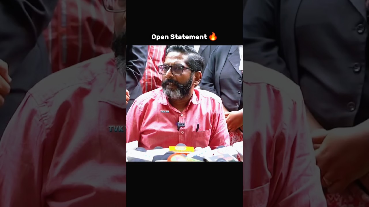 open statement 📈🔥 Political Came Truth. Tamil Nadu political updates #trending #tamil #political #tn