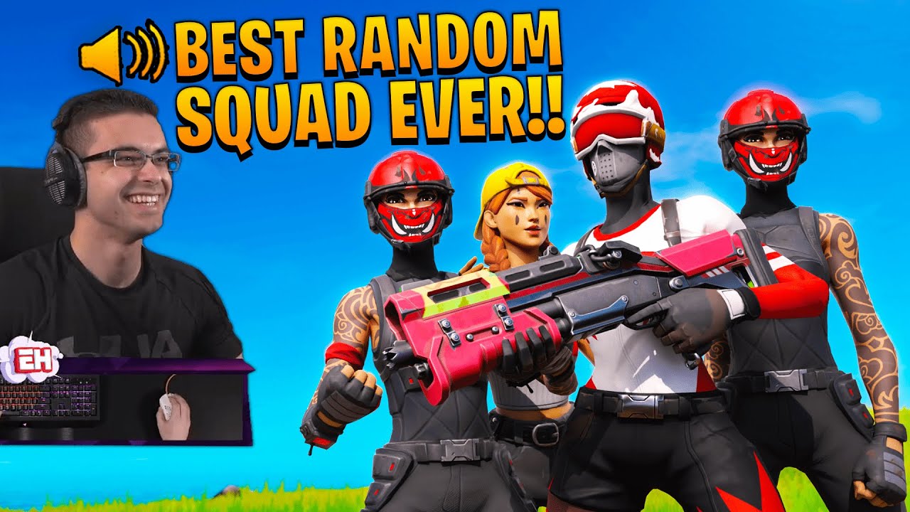 Nick Eh 30's FIRST TIME playing Random SQUADS in Fortnite...