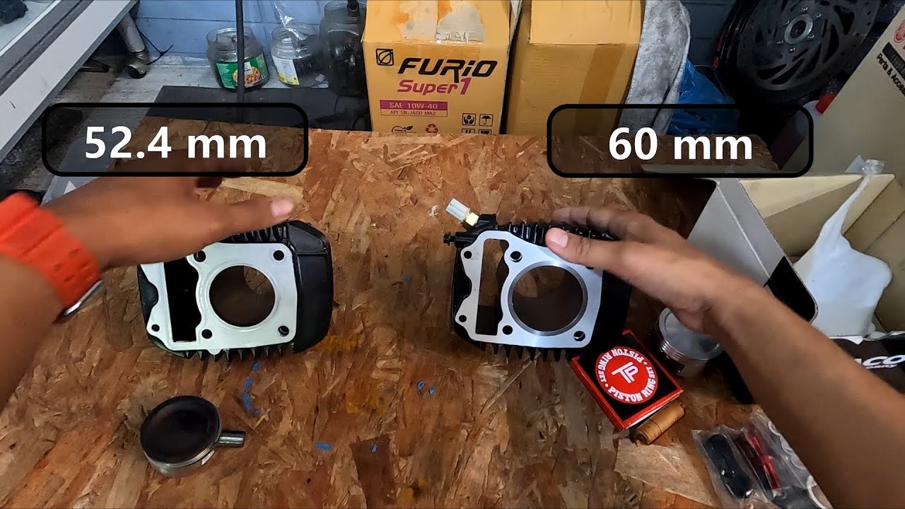 ชุดเสื้อสูบแต่ง kitaco ขนาด 60 mm สำหรับ ct125 , monkey 125 (4เกียร์) : โปรเจคแรง