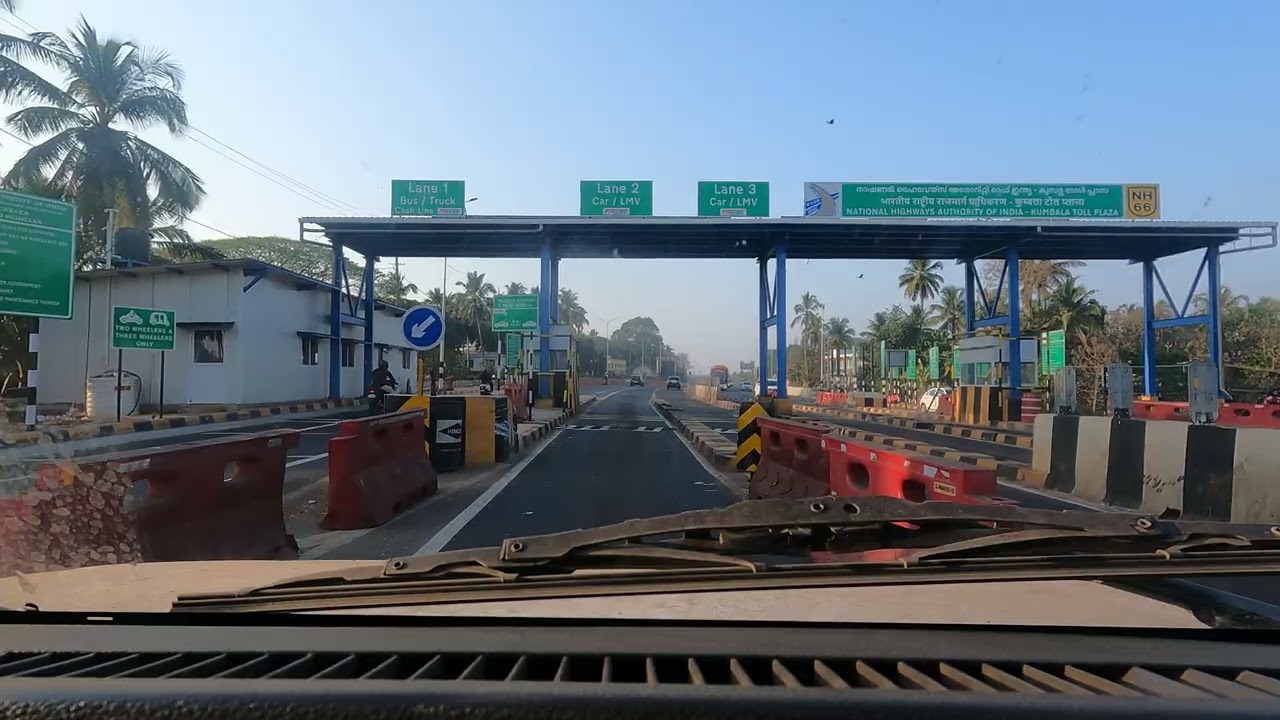 Arikkady toll booth just free now..  kasargod manglore National Highway 