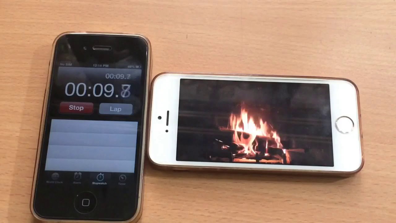 iPhone 5s - iOS 11.2.5  (battery life test playing youtube)