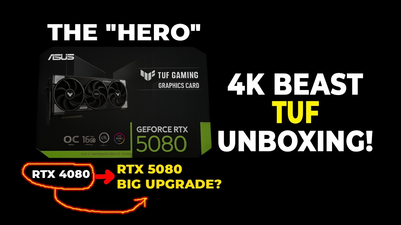 ASUS TUF RTX 5080 UNBOXING & Install! 🔥 The Next Gen 4K Gaming Beast