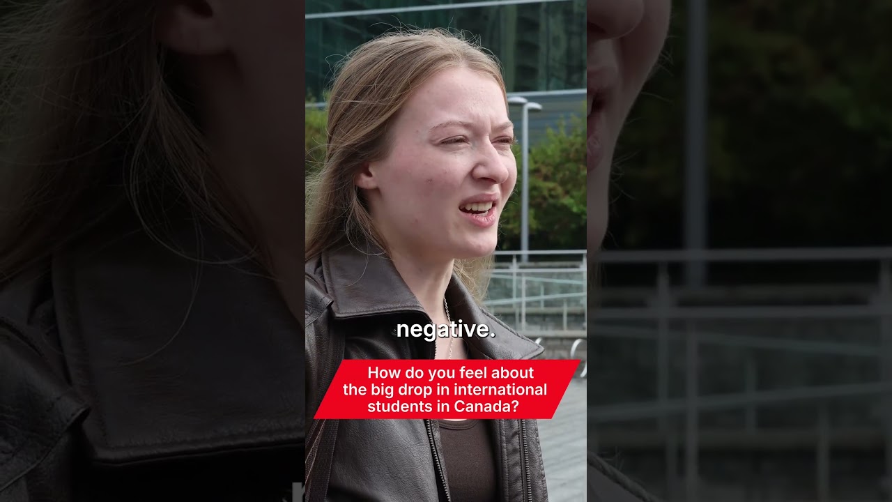How do you feel about the drop in international students in Canada? #news #streetinterview