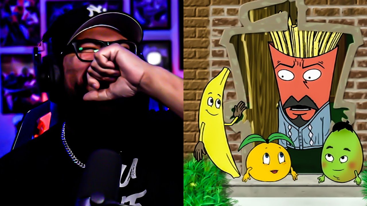 Первый раз смотрю Aqua Teen Hunger Force: Bible Fruit Reaction (сезон 5, серия 9)