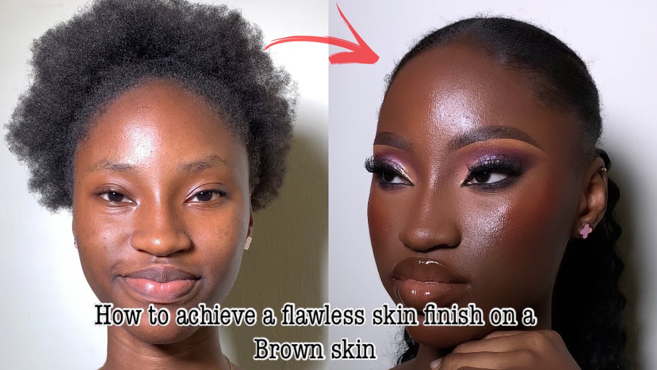 How to achieve a flawless skin finish on a Brown skin|How to keep melanin intact|Detailed Tutorial
