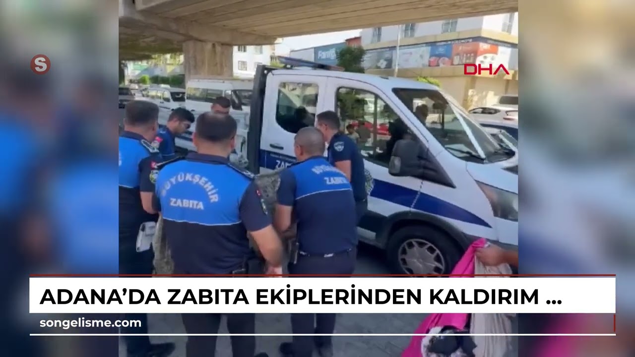 ADANA’da zabıta ekiplerinden kaldırım işgaliyle mücadele