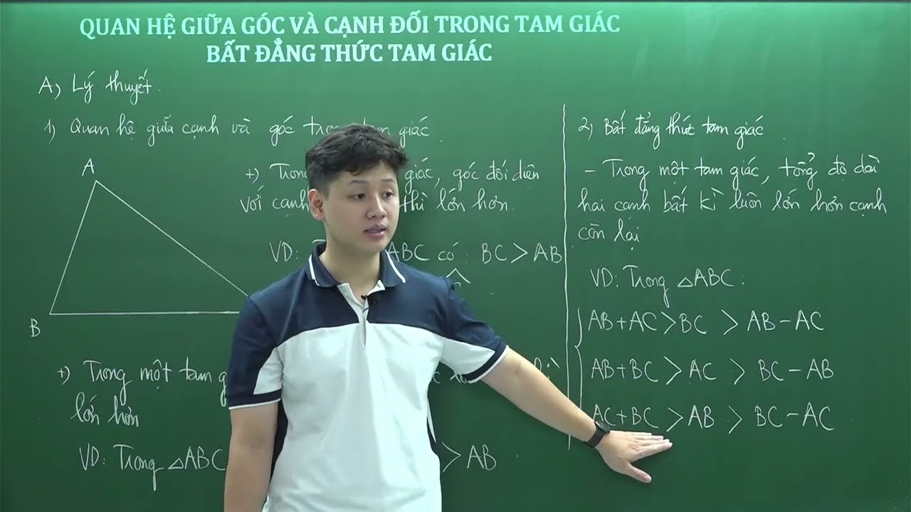 LIVE 16 | Toán 7: Quan hệ giữa góc và cạnh đối diện trong tam giác, BĐT Tam giác - Thầy Lê Ngọc Diên