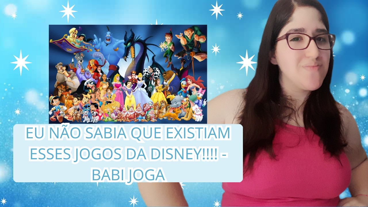 EU NÃO SABIA QUE EXISTIAM ESSES JOGOS DA DISNEY!!!!👀✨🎮 - BABI JOGA