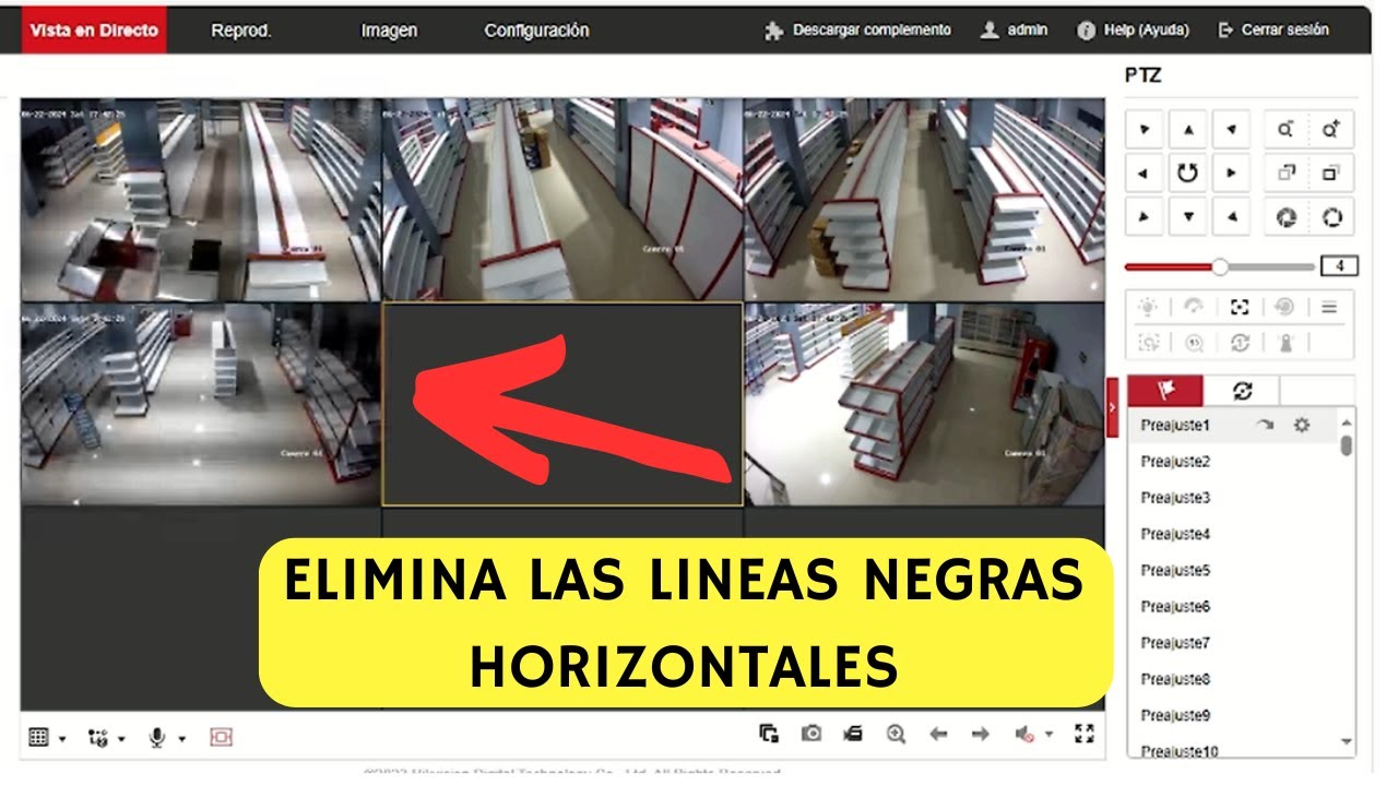 Eliminar lineas horizontales negras o interferencia magnética en cámaras Hikvision 👷🛠️