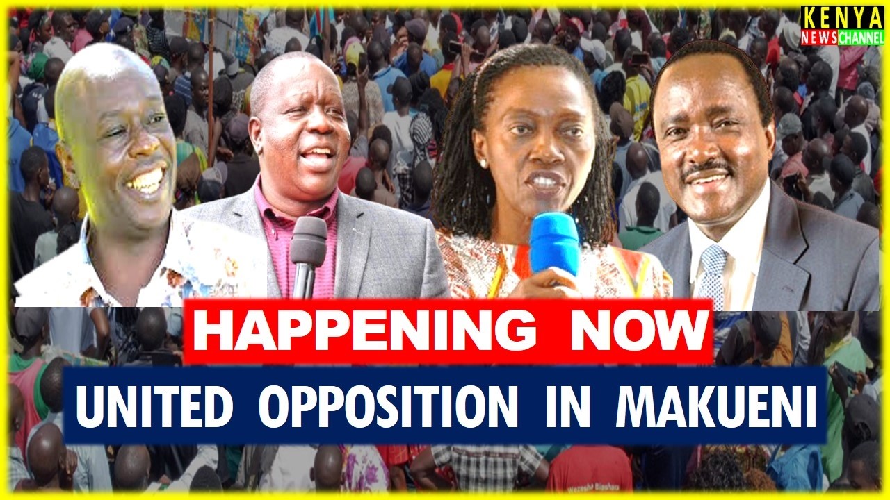 LIVE - United Opposition Leaders attending a Burial in Makueni | Kalonzo, Gachagua, Matiangi, Karua