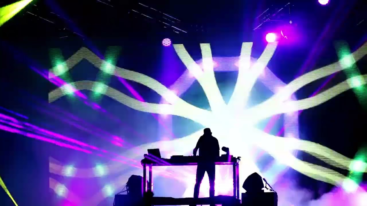 Colorful Stage Laser & Disco Lights | Flashing VJ Loop Party Background | 8 Hours 4K