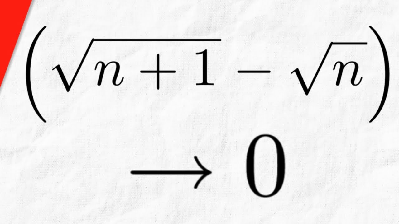 Proof: Sequence {sqrt(n+1)-sqrt(n)} Converges to 0 | Real Analysis Exercises