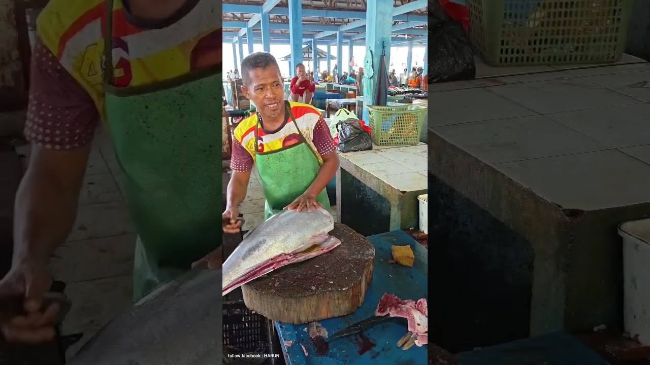 wow skill cutting tuna profesional #fishcutting #fillet #fish #seafood #shorts