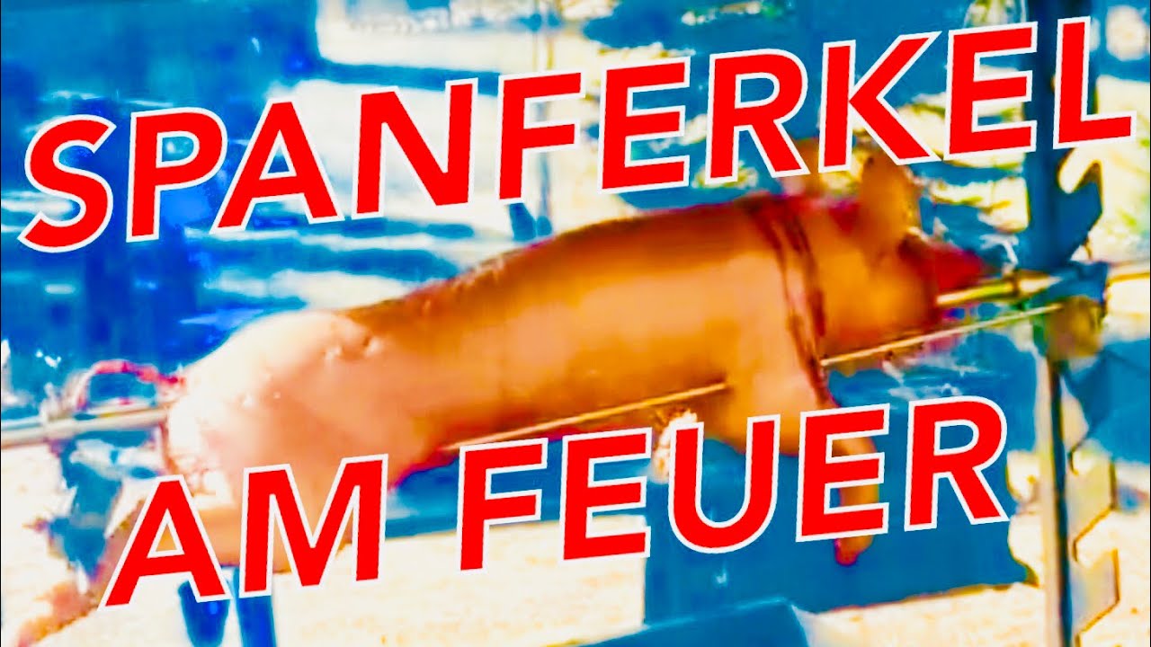 SPANFERKEL über OFFENEM FEUER grillen —- Klaus grillt