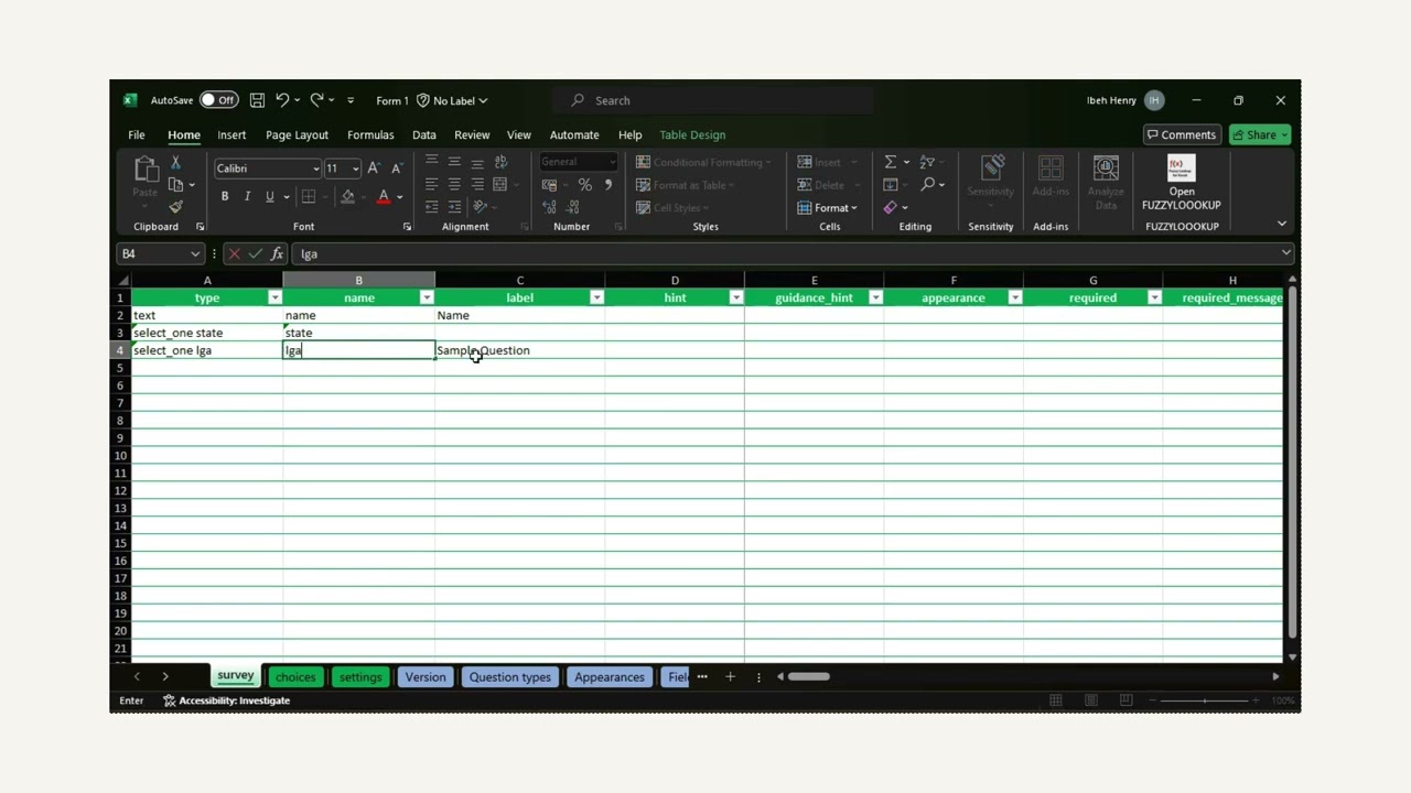 Understanding Choice Filters in XLS Forms on ArcGIS Survey123 Connect