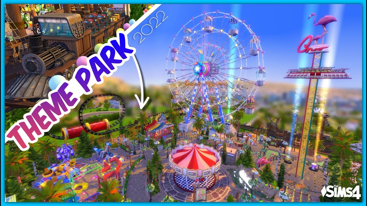 САМЫЙ БОЛЬШОЙ реалистичный ТЕМАТИЧЕСКИЙ ПАРК, КОГДА-ЛИБО созданный в Sims 4, и готовый к использо...