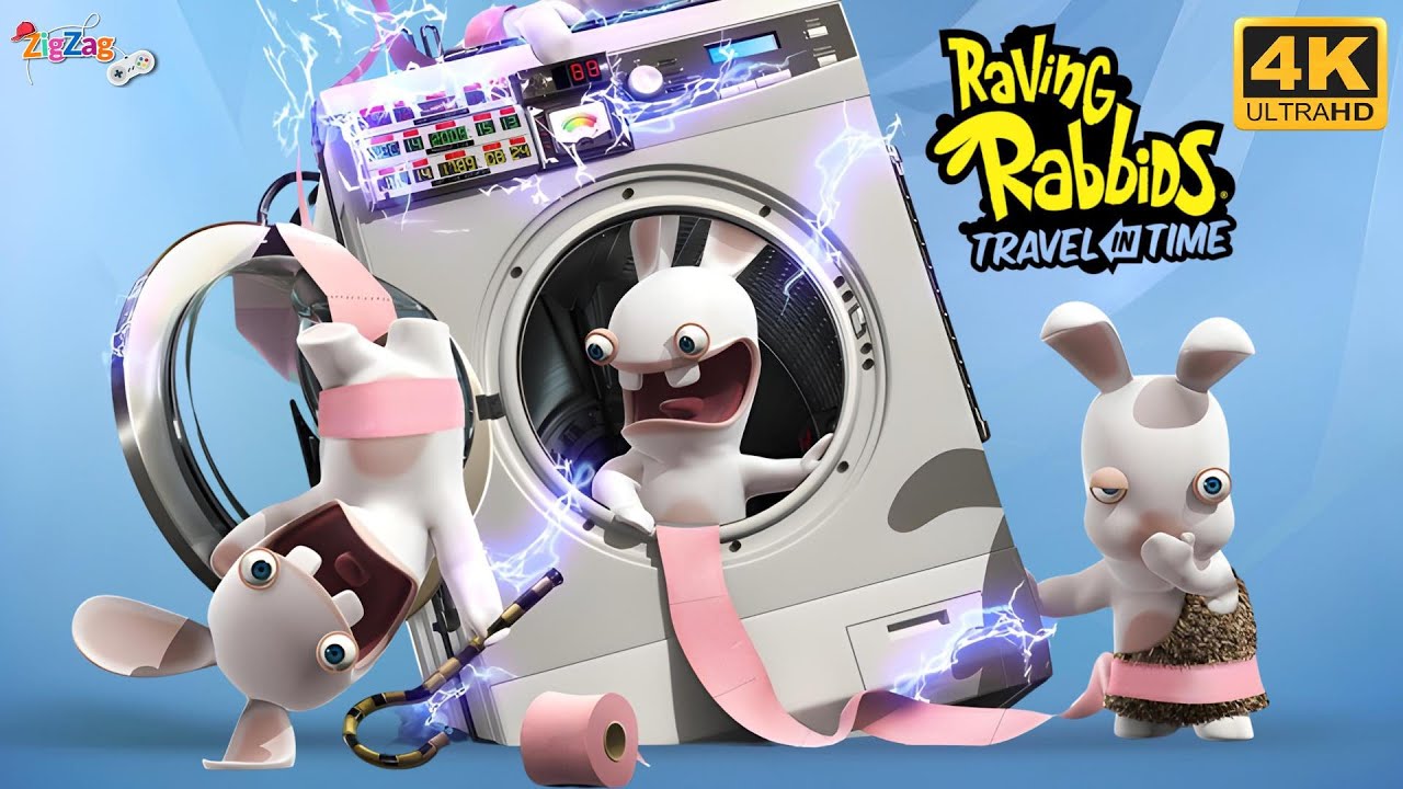 Raving Rabbids Travel in Time | Full Movie Game Completo | Wii 4K @ZigZagGamerPT