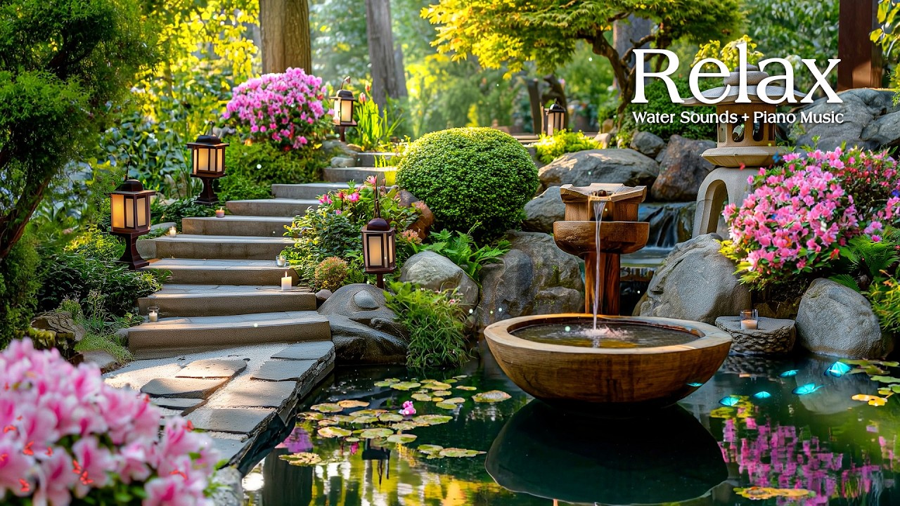 Relaxing Music to Relieve Stress, Anxiety & Depression 🌿 Piano and Water Sounds for Calm