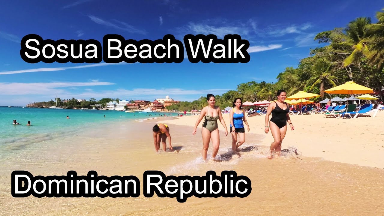 Sosua Beach Walk 1 - Dominican Republic 2017 4K