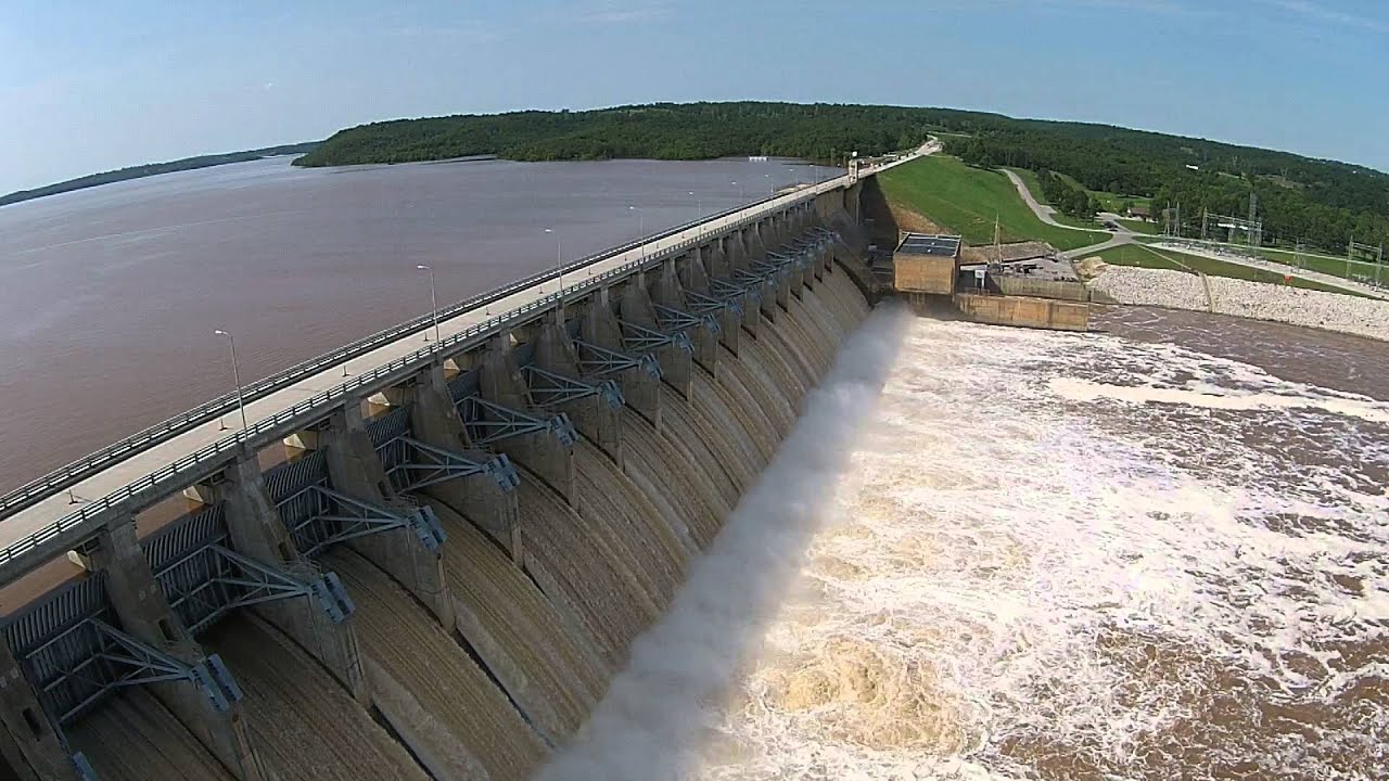 2015 Flood - Keystone Dam - Aearial View