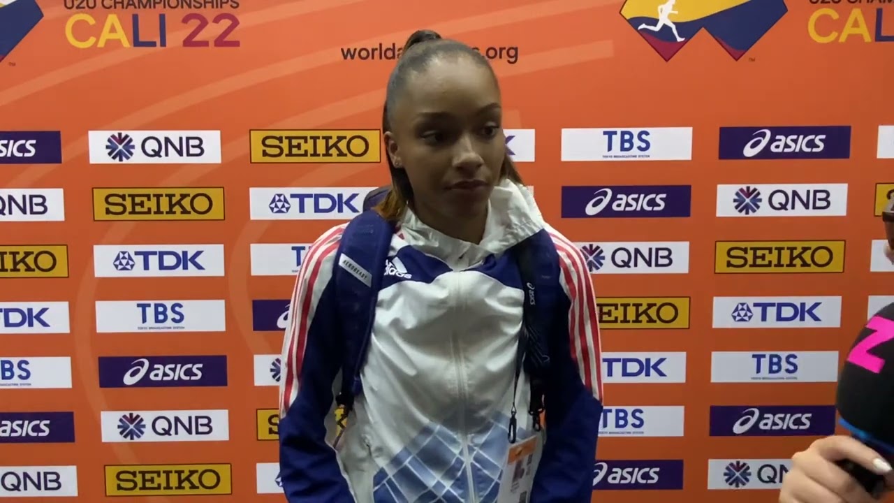 Sohane Aucagos 🇫🇷 m&eacute;daill&eacute;e d'argent 🥈| Championnats du monde d'athl&eacute;tisme U20 Cali 22 🇨🇴