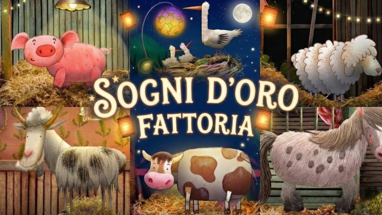 Sogni d’oro, Fattoria! 🐑 Storie della Buonanotte Calmanti per Bambini | Animali della Nanna 🌙