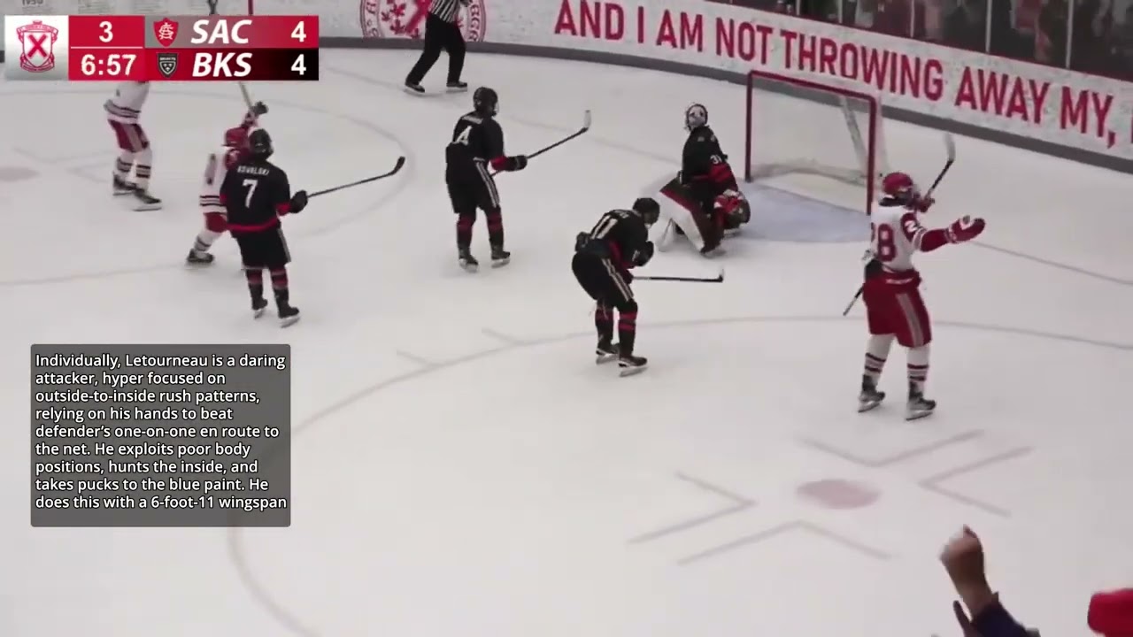 Dean Letourneau - Rush Pattern and Puck Handling in Transition - 2024 NHL Draft