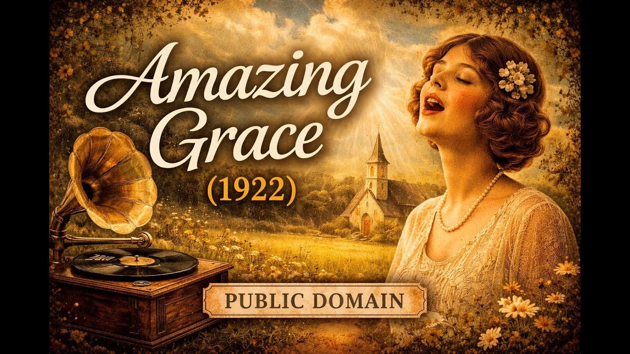 Amazing Grace (1922) - Reflective Hymn for a New Beginning | Public Domain