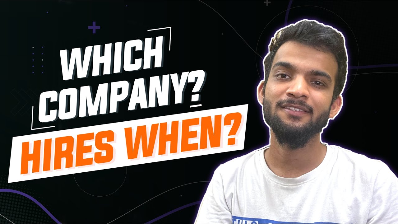 🛑 Off-Campus Placement Calendar | When does Google, Amazon and Others hire ?