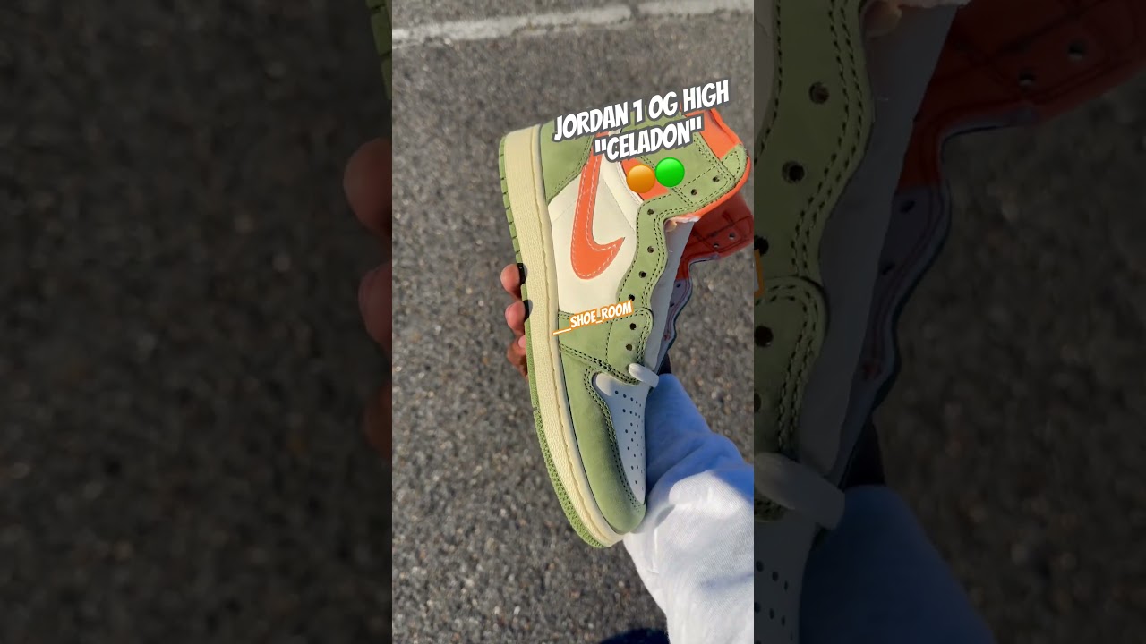 Jordan 1 high &ldquo;celadon &ldquo; in hand up close look #new  #shoes #sneakerheads #complexkicks #explorepage
