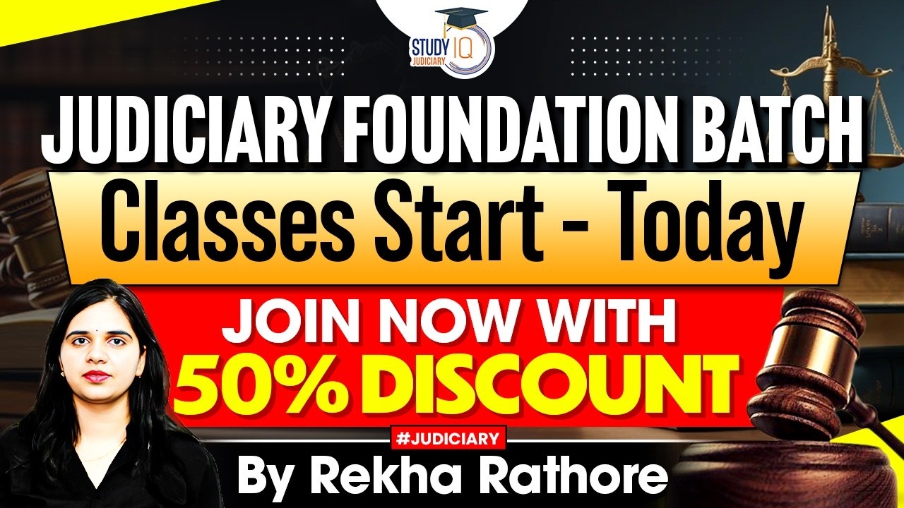 Judiciary Foundation Batch Starts Today! Get Free Crash Courses Now  | Rekha Rathore