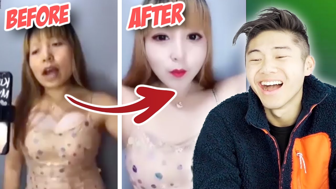9 WILD CHINESE MAKEUP TRANSFORMATIONS FROM TIK TOK CHINA (NEVER TRUST BEAUTY FILTERS)