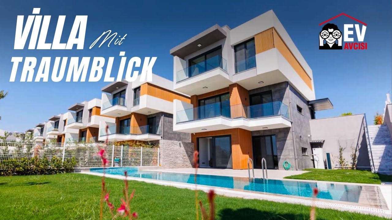 Villa zum Verkauf mit Panoramablick auf das Meer in Kuşadası Turkei  #1402