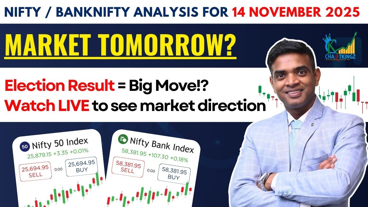 Nifty Prediction for 14 Nov: Where Will the Market Head Tomorrow After Election Results?