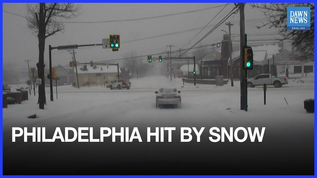 Snowfall Slows Philadelphia as Winter Storm Sweeps Across Much of US | Dawn News English