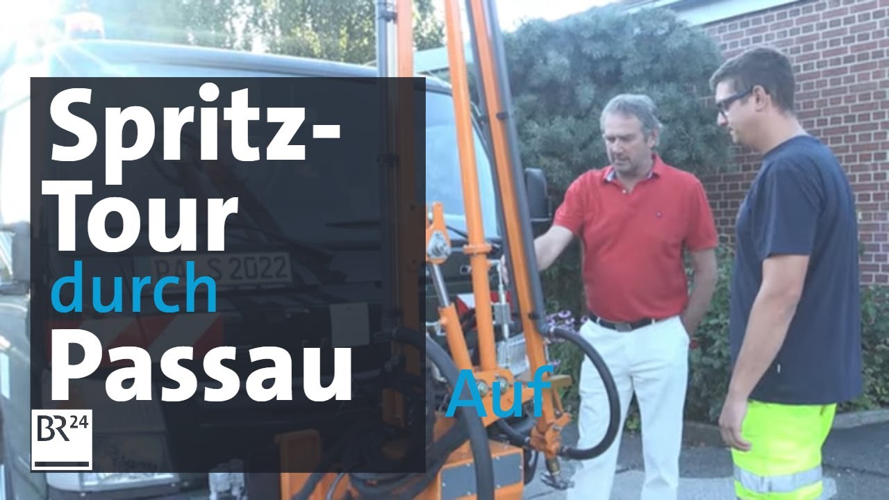 Passau im Hitzestress: Stadtgärtnerei mit speziellen Gießfahrzeug | BR24