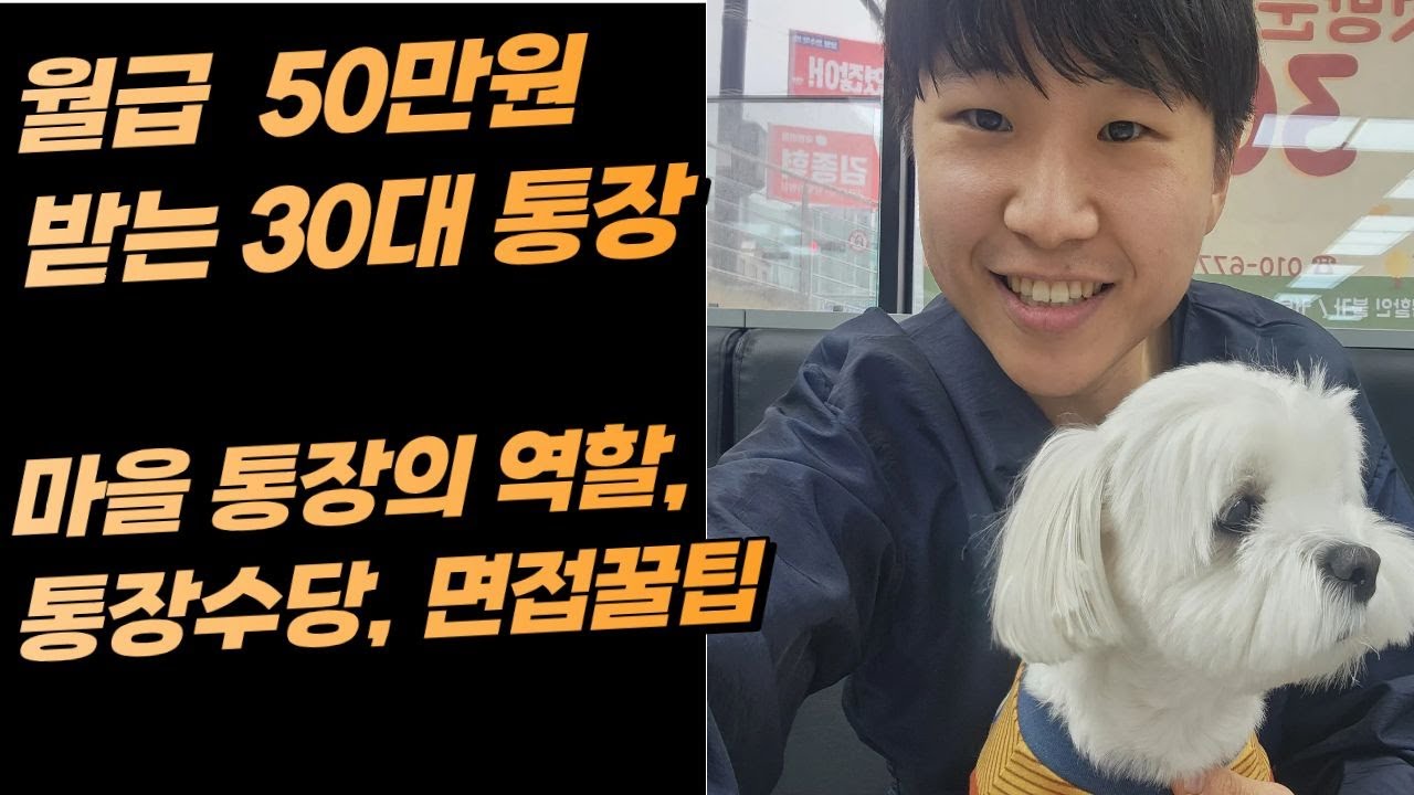 월급 50만원 받는 30대 통장, 마을 통장의 역할/수당/면접꿀팁