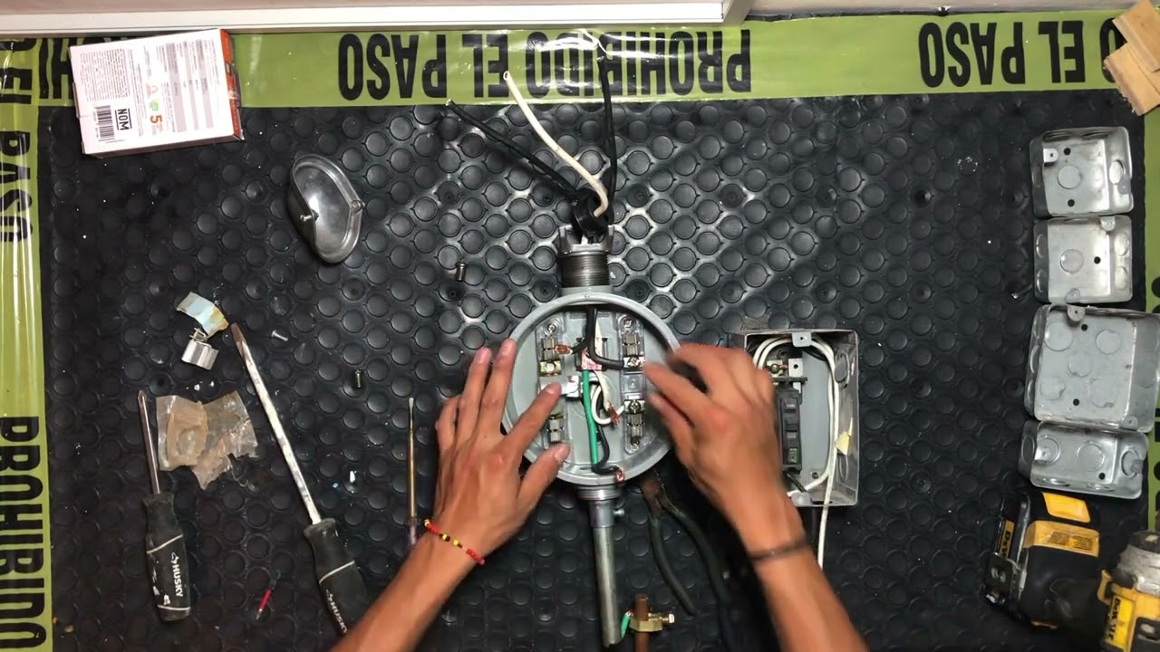 Preparaci&oacute;n de medidor monof&aacute;sico a bif&aacute;sico, instalaci&oacute;n de quinta terminal