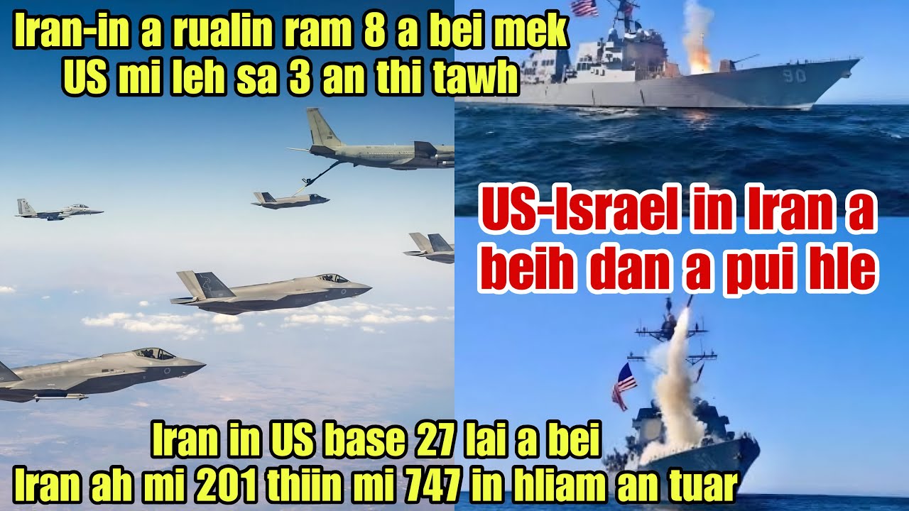 Indo update‼️US & Israel-ten Iran an beih dan TACTIC a turu🔥US & Iran sipai thi an awm ve ve ta😱