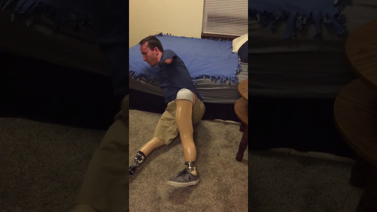 How does David get his prosthetic legs on  #pure_inspiration