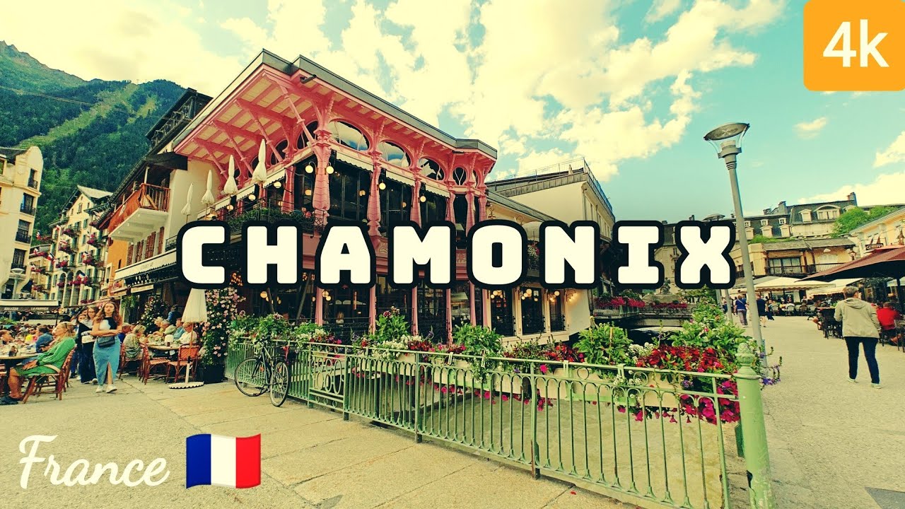 Chamonix, France 🇫🇷 Most Spectacular Town at Mont Blanc ☀️ 2023 4k HDR 60fps Walking Tour (▸32min)