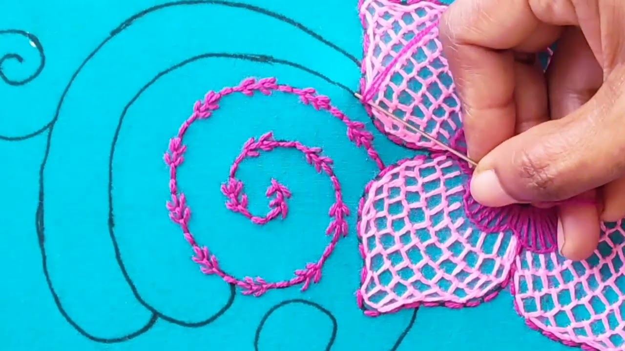 Different 2 types embroidery design 