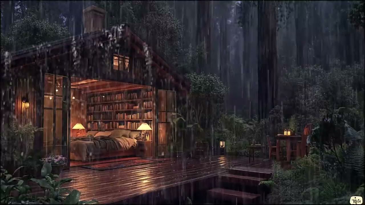 Relaxing Rain Sounds in a Peaceful Forest | Nature Ambience for Deep Sleep and Stress Relief